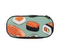 LONGZEHAO Delicious sushi 1 Print Simple rectangle Pen bag Storage case for Office supplies,cosmetics,toiletries