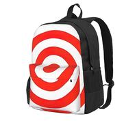 Longzehao design target Print Casual Backpack for Men and Women,Large Capacity Travel Work Computer Backpacks