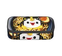 Longzehao Egg Cup Noodle Ramen Print Pencil Case Large Capacity Storage Pouch Holder Office Organizer box Makeup Bag