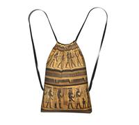 Longzehao Egypt Hieroglyphics Print Drawstring Backpack,String Backpack Storage bag for Gym Traveling Sport Beach Swim