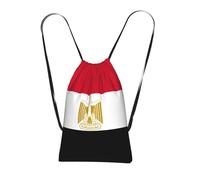 Longzehao Egyptian flag Print Drawstring Backpack,String Backpack Storage bag for Gym Traveling Sport Beach Swim