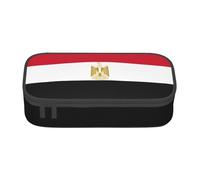 Longzehao Egyptian flag Print Pencil Case Large Capacity Storage Pouch Holder Office Organizer box Makeup Bag