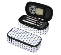 Longzehao Evil eyes Print Big Capacity Pencil Case Storage Organizer Makeup Bag Office Stationery Pouch