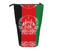 Longzehao Flag of Afghanistan Print Telescopic Pencil Bag Pen Holder Pop Up Storage Case,Standing Portable pen Case