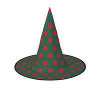 Longzehao Flag of Bangladesh Print Halloween Costume Witch Hat Adults Cosplay carnival party Costume Accessories