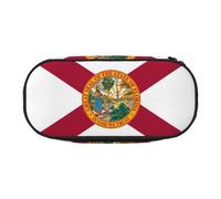 LONGZEHAO Flag of Florida Print Simple rectangle Pen bag Storage case for Office supplies,cosmetics,toiletries