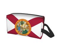 Longzehao Flag of Florida Print Travel Storage Bag for men women,Portable Toiletry Bag Large Capacity Organizer