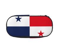 LONGZEHAO Flag of Panama Print Simple rectangle Pen bag Storage case for Office supplies,cosmetics,toiletries