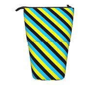 Longzehao Flag of the Sultanate of Burongan Print Telescopic Pencil Bag Pen Holder Pop Up Storage Case,Standing Portable pen Case, Black, One Size