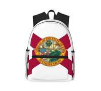 Longzehao Florida State Flag Print Casual Fashions Backpack,Lightweight Sports Bookbag Travel Multip Rucksack.