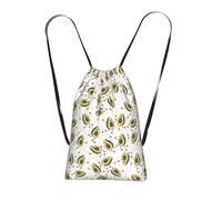 Longzehao Funny Cartoon Avocados Print Drawstring Backpack,String Backpack Storage bag for Gym Traveling Sport Beach Swim