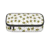 Longzehao Funny Cartoon Avocados Print Pencil Case Large Capacity Storage Pouch Holder Office Organizer box Makeup Bag