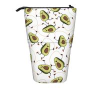 Longzehao Funny Cartoon Avocados Print Telescopic Pencil Bag Pen Holder Pop Up Storage Case,Standing Portable pen Case