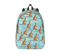 Longzehao Funny for Kangaroo Zoo Print Fashion Canvas Backpack,Casual Light Sport Rucksack Travel Multipurpose Bag, Black, M, Maya Bay Short Sleeve Classic Fit Shirt