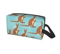 Longzehao Funny for Kangaroo Zoo Print Travel Storage Bag for men women,Portable Toiletry Bag Large Capacity Organizer