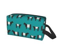 Longzehao Galloway Cow Print Travel Storage Bag for men women,Portable Toiletry Bag Large Capacity Organizer