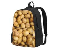 Longzehao Garden Potatoes Print Casual Backpack for Men and Women,Large Capacity Travel Work Computer Backpacks