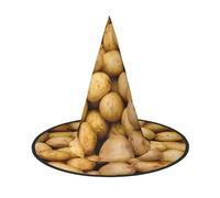 Longzehao Garden Potatoes Print Halloween Costume Witch Hat Adults Cosplay carnival party Costume Accessories