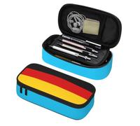 Longzehao german flag Print Big Capacity Pencil Case Storage Organizer Makeup Bag Office Stationery Pouch