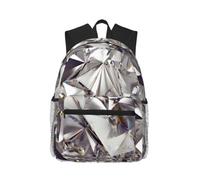 Longzehao Glitter Abstract Diamond Crystal Pattern Print Casual Fashions Backpack,Lightweight Sports Bookbag Travel Multip Rucksack.