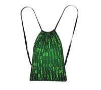 Longzehao hacker era Print Drawstring Backpack,String Backpack Storage bag for Gym Traveling Sport Beach Swim