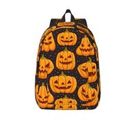 Longzehao Halloween Pumpkin Patterns Print Fashion Canvas Backpack,Casual Light Sport Rucksack Travel Multipurpose Bag, Black, M, Maya Bay Short Sleeve Classic Fit Shirt