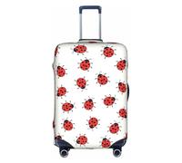 Longzehao Infinite Speckled Pattern Print Travel Luggage Cover,Elastic Suitcase Cover Protector Fit 18-32 Inch Luggage, White, M