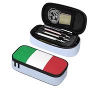 Longzehao italy flag Print Big Capacity Pencil Case Storage Organizer Makeup Bag Office Stationery Pouch