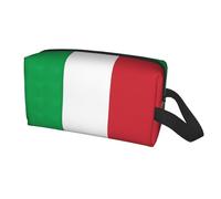 Longzehao italy flag Print Travel Storage Bag for men women,Portable Toiletry Bag Large Capacity Organizer