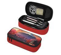 Longzehao Japan Mount Fuji Landscape Print Big Capacity Pencil Case Storage Organizer Makeup Bag Office Stationery Pouch