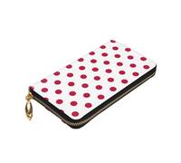 Longzehao Japanese flag Print Premium Leather Zip Around Wallet for Men and Women Checkbook Cover RFID Blocking