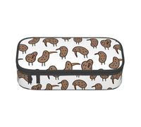 Longzehao Kiwi Birds Cute Print Pencil Case Large Capacity Storage Pouch Holder Office Organizer box Makeup Bag