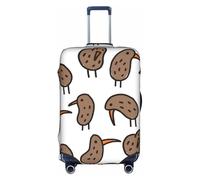 Longzehao Kiwi Birds Cute Print Travel Luggage Cover,Elastic Suitcase Cover Protector Fit 18-32 Inch Luggage, White, M
