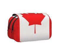 Longzehao Large Capacity Canadian flag Print Pen Case Organizer Makeup Office Pouch Multi-functional Storage Bag