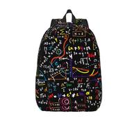 Longzehao Math Formula Print Fashion Canvas Backpack,Casual Light Sport Rucksack Travel Multipurpose Bag, Black, M, Maya Bay Short Sleeve Classic Fit Shirt