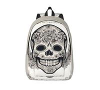 Longzehao Mexican Skull Print Fashion Canvas Backpack,Casual Light Sport Rucksack Travel Multipurpose Bag, Black, S, Maya Bay Short Sleeve Classic Fit Shirt