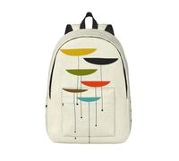 Longzehao mid century modern prints Print Fashion Canvas Backpack,Casual Light Sport Rucksack Travel Multipurpose Bag, Black, M, Maya Bay Short Sleeve Classic Fit Shirt