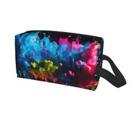 Longzehao Paint Splatter Backdrop Print Travel Storage Bag for men women,Portable Toiletry Bag Large Capacity Organizer