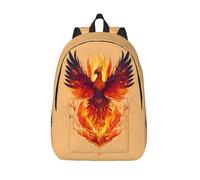 Longzehao Phoenix Print Fashion Canvas Backpack,Casual Light Sport Rucksack Travel Multipurpose Bag, Black, S, Maya Bay Short Sleeve Classic Fit Shirt