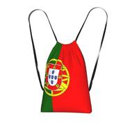 Longzehao Portuguese flag Print Drawstring Backpack,String Backpack Storage bag for Gym Traveling Sport Beach Swim