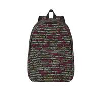Longzehao Programmer Programming Code Print Canvas Fashions Backpacks,Casual Light Sports Rucksack Travel Multipurpose Bag, Black, M, Maya Bay Short Sleeve Classic Fit Shirt