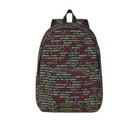 Longzehao Programmer Programming Code Print Fashion Canvas Backpack,Casual Light Sport Rucksack Travel Multipurpose Bag, Black, M, Maya Bay Short Sleeve Classic Fit Shirt