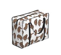 Longzehao Reusable Kiwi Birds Cute Print Grocery Bags,Large Utility Tote Bag,Portable shopping storage bag