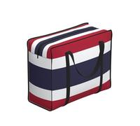 Longzehao Reusable Thailand Flag Print Grocery Bags,Large Utility Tote Bag,Portable shopping storage bag