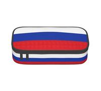 Longzehao Russian Flag Print Pencil Case Large Capacity Storage Pouch Holder Office Organizer box Makeup Bag