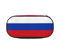 LONGZEHAO Russian Flag Print Simple rectangle Pen bag Storage case for Office supplies,cosmetics,toiletries