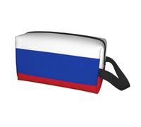 Longzehao Russian Flag Print Travel Storage Bag for men women,Portable Toiletry Bag Large Capacity Organizer