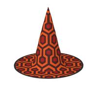 Longzehao Shining Overlook Print Halloween Costume Witch Hat Adults Cosplay carnival party Costume Accessories