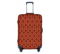 Longzehao Shining Overlook Print Travel Luggage Cover,Elastic Suitcase Cover Protector Fit 18-32 Inch Luggage, White, L