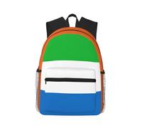 Longzehao Sierra Leone flag Print Casual Fashions Backpack,Lightweight Sports Bookbag Travel Multip Rucksack